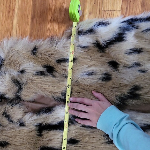Faux Fur Leopard Vest sz Small New Directions - Picture 15 of 16
